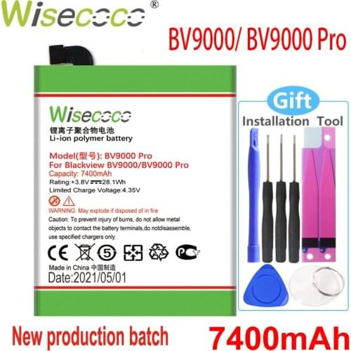 Wisecoco Batteries For Blackview BV9000 Pro Phones