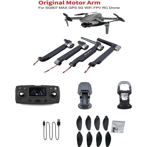 SG907 MAX SG907MAX RC drone spare parts blade Charging line Remote control Receiving board arm shell