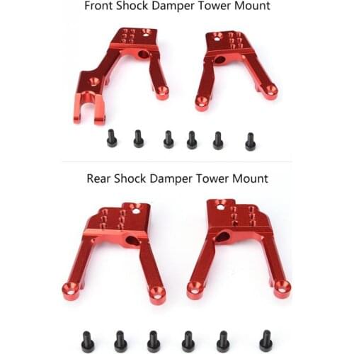 2PCS RC Car Aluminum Shock Damper Towers Mount For 1/10 RC Crawler Car AXIAL SCX10 II 90046 90047