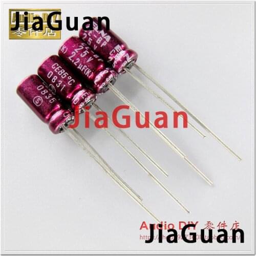 20PCS NEW Thailand ELNA purple red robe CE-BP 2.2uF/25V 10% 5X11MM 2.2uf 25v audio electrolytic capacitor 25V2.2UF non-polar