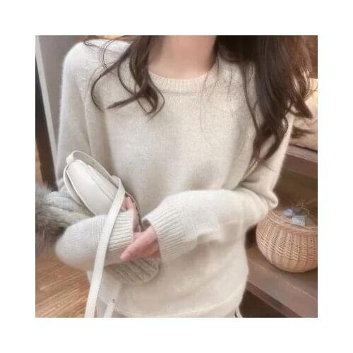 2021 Women Sweater Pullover Female Knitting Overszie Long Sleeve Loose Elegant Knitted Thick Outerwear Womens Winter Sweaters