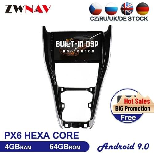 IPS screen Android 9.0 Car multimedia player For Toyota Harrier 2010-2017 car gps navigation radio Autostereo head unit free map