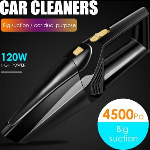 Cordless Car Vacuum Cleaner 4500Pa 120W Mini Portable Handheld Wet Dry Dual Use for Outdoor Personal Car Decoration