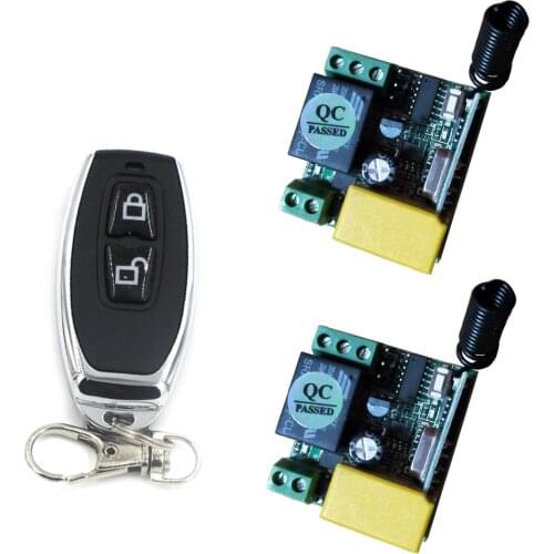 Universal Wireless Remote Control Switch AC 220V 1CH Relay Receiver Module and RF Transmitter Electronic Lock Control Diy