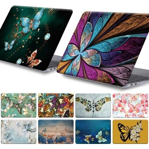Laptop Case for Apple Macbook M1 Chip Air Pro Retina 11 13 15 16 Inch 2020 Case for Pro 13 A2289 A2251 A2337 Butterfly Pattern