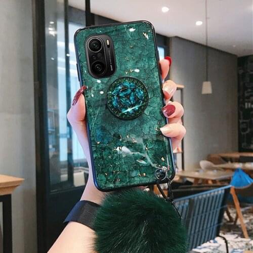 Epoxy Gold Foil Gem Glitter Case For Redmi Note 10 9 8 Pro MAX 7 6 8T 9T 9S 10S 9A 9C 9 8A 8 7 7A Gold Foil Marble Glitter Case