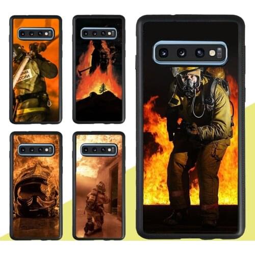 Fire Fighter Hero Case For Samsung Galaxy A51 A71 A21S A20e A31 M31 M21 A50 A70 S9 S10 S20 Plus Note 20 Ultra