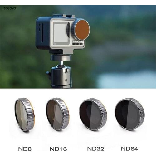 4 pcs/set ND Filter ND8, ND16, ND32, ND64 Lens Protector Filters For DJI Osmo Action Sports Camera Accessories