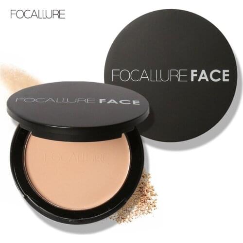 FOCALLURE New Colors Make Up Face Powder Bronzer Highlighter Shimmer Brighten Powder Press Powder Foundation Makeup Cosmetics