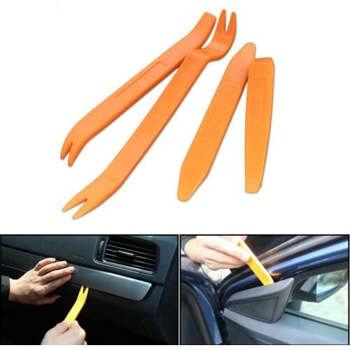 4 Pcs Car Panel Removal Tool Radio Door Clip Decoration Instrument Panel Audio Removal Installation And Maintenance Tools