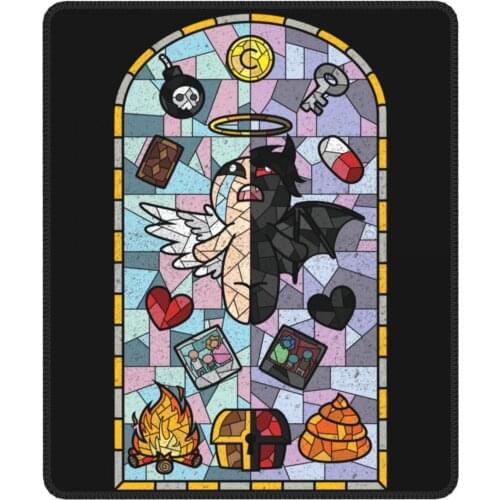 The Binding Of Isaac Cathedral Glass Kawaii Mouse Pad Antislip Mouse Mats Rubber PC Table Decoration Cover