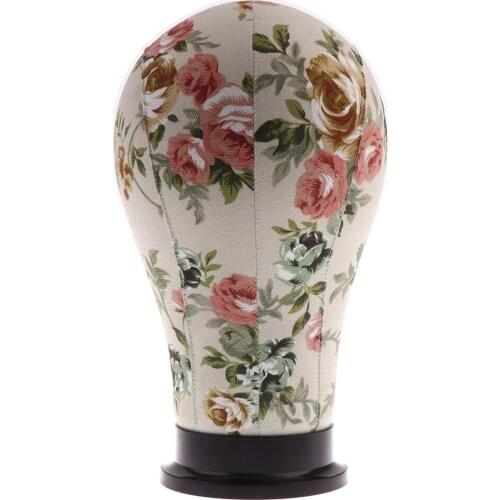 Mannequin Model Cork Head Canvas Cover Wig Making Hat Display Manikin Holder - 4 Types Optional