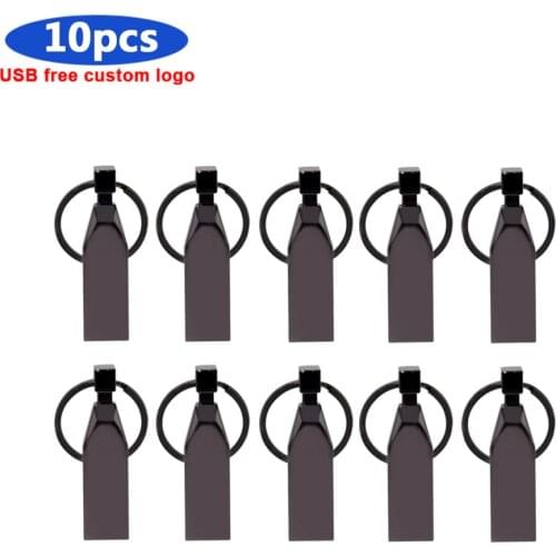 10pcs/lot Metal Waterproof Usb Flash Drive 32GB 64GB 128G Pendrive 4G 8G 16G Usb Stick 2.0 Flash Memory For photography
