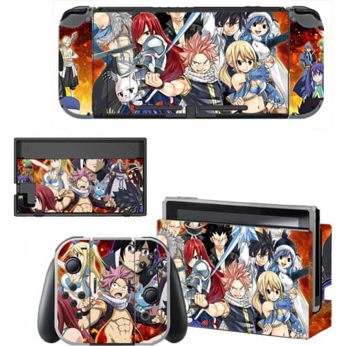 Fairy Tail Nintendo Switch Skin Sticker NintendoSwitch stickers skins for Nintend Switch Console and Joy-Con Controller Vinyl