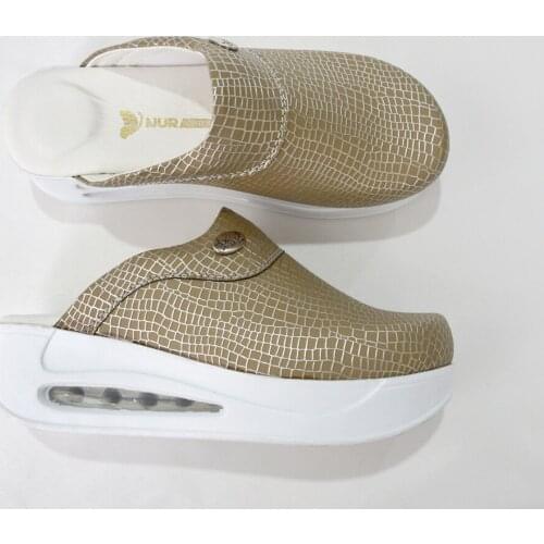 Nur Orthopedics Mink Silver Closed Airmax Women Sabo Slippers