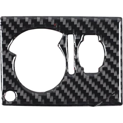 Carbon Fiber Headlight Switch Panel Cover Trim for Dodge Challenger 2008 2009 2010 2011 2012 2013 2014 Car Accessories