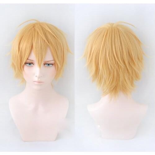 Anime Chainsaw Man Denji Cosplay Wigs Halloween Party Role Play Props Heat Resistant Hair Cosplay Wig + Wig Cap