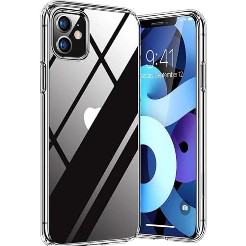 Transparent Clear TPU Case For iPhone 12 Pro Max 11 Pro XR XS X 7 8 Plus 6 6S SE 2020 Ultra Slim Soft Cover For iPhone 12 Mini