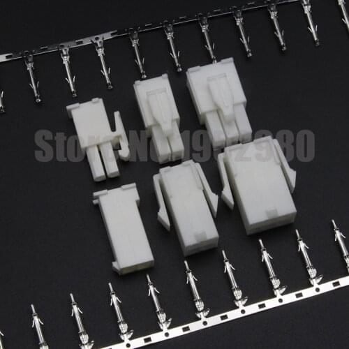 20 set FL 4.14mm Connector 2P 4P 6P Servo Motor Plug Wire to Wire Type Male Housing+Female Housing+Terminals