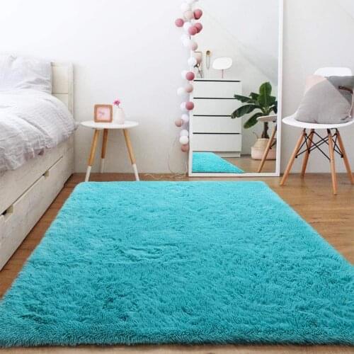 Luxury Fluffy Area Rugs Furry Carpet for Bedroom Fluffy Soft Kids Room Rug Baby Nursery Decor Carpet Home Living Room Carpet