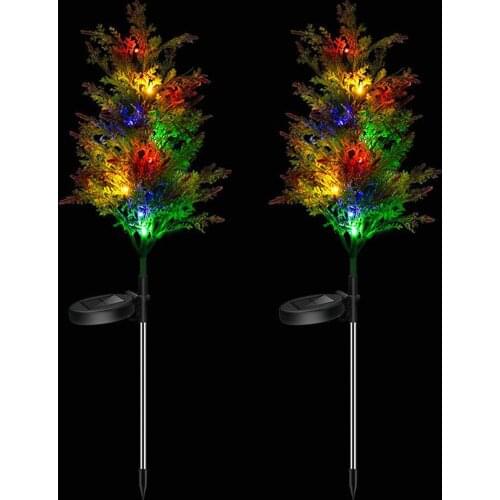 Solar Christmas Decoration Light LED Christmas Tree Plug-in Light Outdoor Garden Lawn Lamp