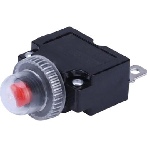 Thermal switch overload protector push button 3A,4A,5A,6A ,7A,7.5A,8A,10A,15A,18A,20A,25A ,30A circuit breaker+waterproof cover
