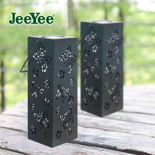 JeeYee Brand Outdoor Solar Lanterns Hanging Solar Lights with Handle Christmas Garden Tree Yard Patio Holiday Decorations L3183