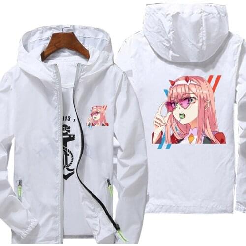 Jacket Darling in the Franxx print Men Women Waterproof Sun Protection Clothing Fishing Quick Dry Skin Windbreaker