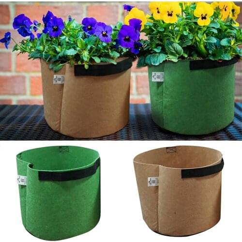 Breathable Durable Potatoes Vegetable Flower Felt Planting Bag Pot Root Container Seedling Pouch Мешок для посадки картофеля