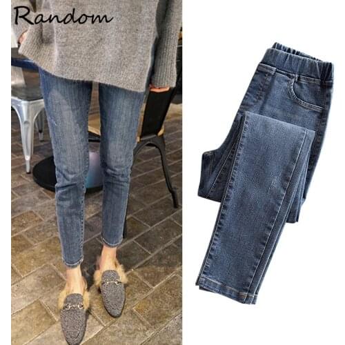 Femme 2020 Vintage Jeans Women High Waist Autumn Pant Trousers Elastic Plus Size 5XL Boyfriends Casual Streetwear Mom Blue Jeans