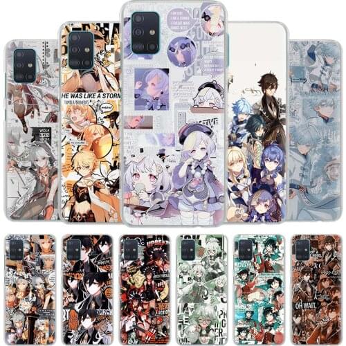 Genshin Impact Hard PC Phone Case For Coque Samsung Galaxy A50 A70 A20e A10 A40 A30 A20s A10s A10e Shell Fundas Cover Capa