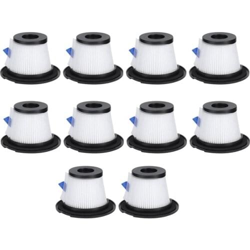 10 Pcs Replacement Hepa Filter For Dibea C17 T6 T1 Cordless Stick Vacuum Cleaner Parts