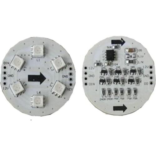 100X Color changing WS2811 RGB 5050SMD 12V input 50mm diameter led pixel light source express free shipping