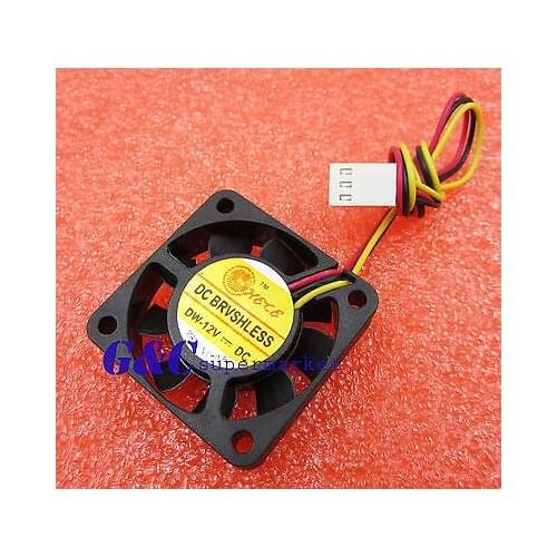2PCS Computer CPU Cooler Cooling Fan 3 Pin 4cm PC 4cm 40x40x10mm DC 12V diy electronics