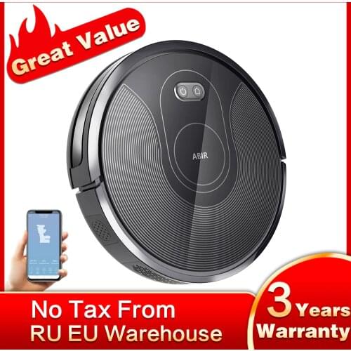 ABIR X5 Robot Vacuum Cleaner,Big Water tank,Remote Upgrade,WIFI APP, 2D Map,Smart Memory, Aspiradora Robot for Home Pet Hairs