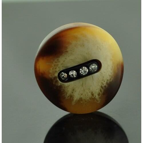 2pcs/pack top grade 30mm Handmade craft decorative rhinestone Resin Buttons,sewing buttons for coats, clothing accessories