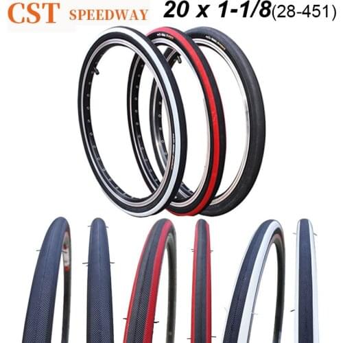 CST BMX Tire Folding Bike Tires 60TPI 20*1-1/8 wheel Tyre 80-100PSI Ultralight High Quality Rubber Tyres Bike Parts C1288