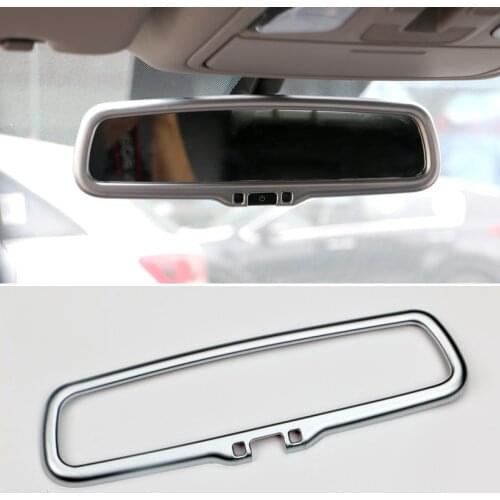 ABS Car Interior Rearview Mirror Cover Endoscope Frame Decorative Trim Sticker For Kia Sportage 4 QL 2016 2017 2018 2019 2020