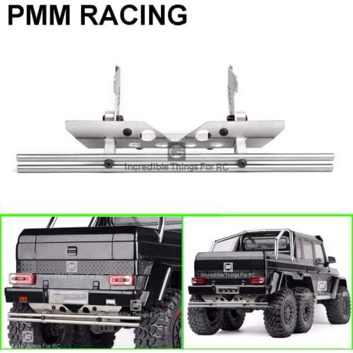 Wilderness Metal rear bumper Chassis Armor With bottom protection For 1/10 RC Crawler Car Traxxas TRX4 G500 TRX6 G63 Parts