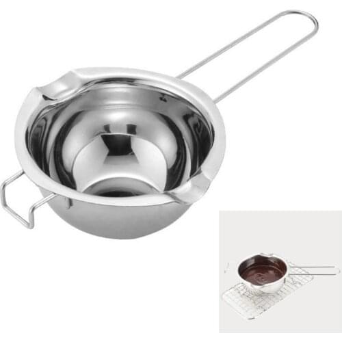 Stainless Steel Chocolate Melting Pot Multi-purpose Double Boiler Insert Cookware Kitchen Sauce Keep Warm Liquid Melt Bowl