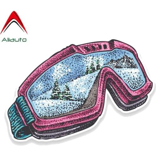 Aliauto Cartoon Car Sticker Snowboard Goggles Decal PVC Motorcycle Car Sticker Waterproof Sunscreen Coverscratch,15CM*11CM