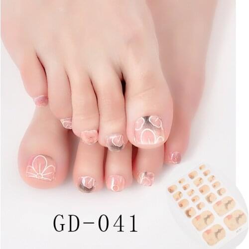 22 Tips/Sheet Full Cover Nail Stickers Nail Accesoires Nails Sticker Designer Loveliness Valentines Nail Tape Designed Shiny