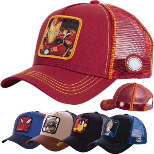 Newest Anime Trucker Hat Cap 62 Styles Cartoons Mesh Cap Cotton Baseball Cap For Men Women Gorras Casquette Dropshipping