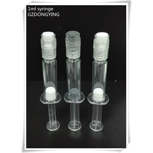 1ml 2ml 3ml 5ml 10ml disposable syringe bottle,eye cream syringe shaped,airless cosmetic bottles 100pcs/lot