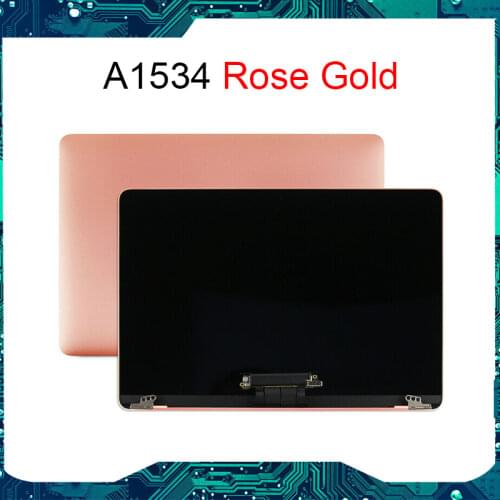 Genuine Rose Gold Color A1534 LCD LED Screen Display Full Assembly for Apple Macbook Retina 12" A1534 2015 2016 2017 Years