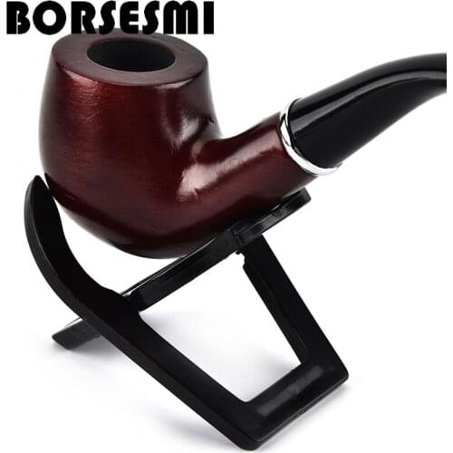 Wholesale 100pcs/lot Portable Foldable Smoke Smoking Herb Tobacco Pipe Stand Gift Compartments Cigar Pipe Rack Pipe Holder