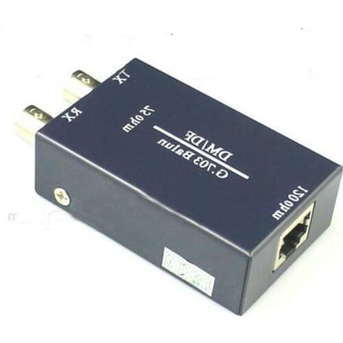 BNC to RJ48 transmitter E1 converter balanced to unbalanced 75 ohm to 120 ohm impedance G703 coaxial