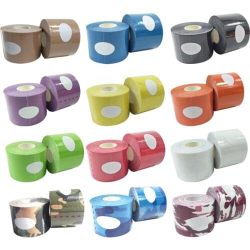 Durable Sports Self Adhesive Tape Wear-resistant Elastic Cotton Self Adhesive Wrap Tape Sports Gym Fitness Bandage Muscle Pads