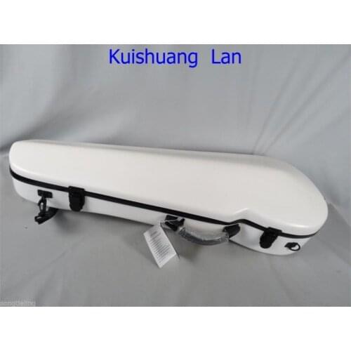 White hard glass fiber adjustable Viola case for viola 15"-17 inch