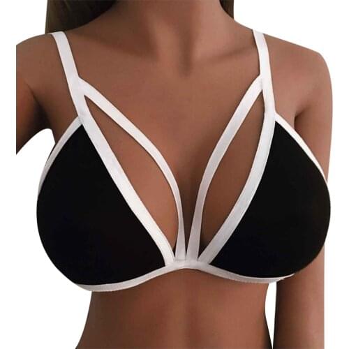 Sexy Bra Women Lingerie With Garter Belts Tops Wirefree Comfort Cami Bra Erotic Lingerie Cage Bra Gothic Garter Bra 2021 New